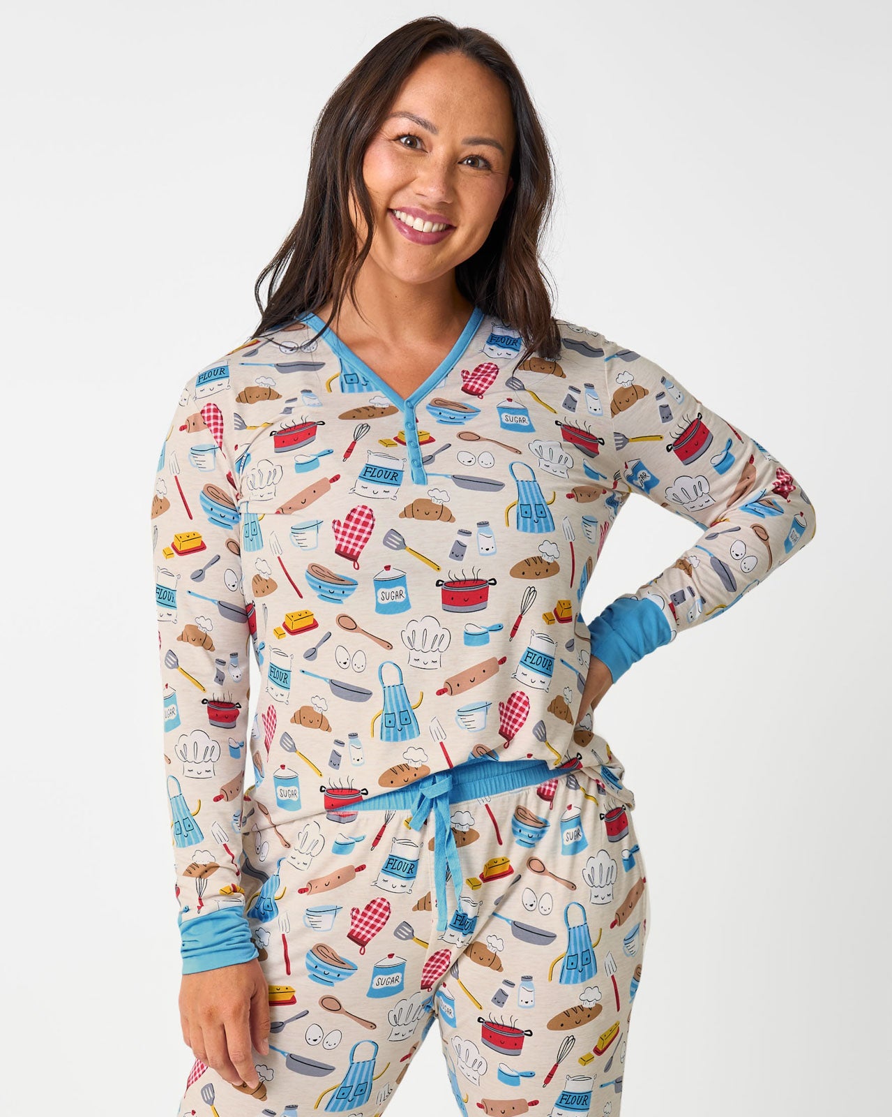 Little Chef Women's Long Sleeve Pajama Top