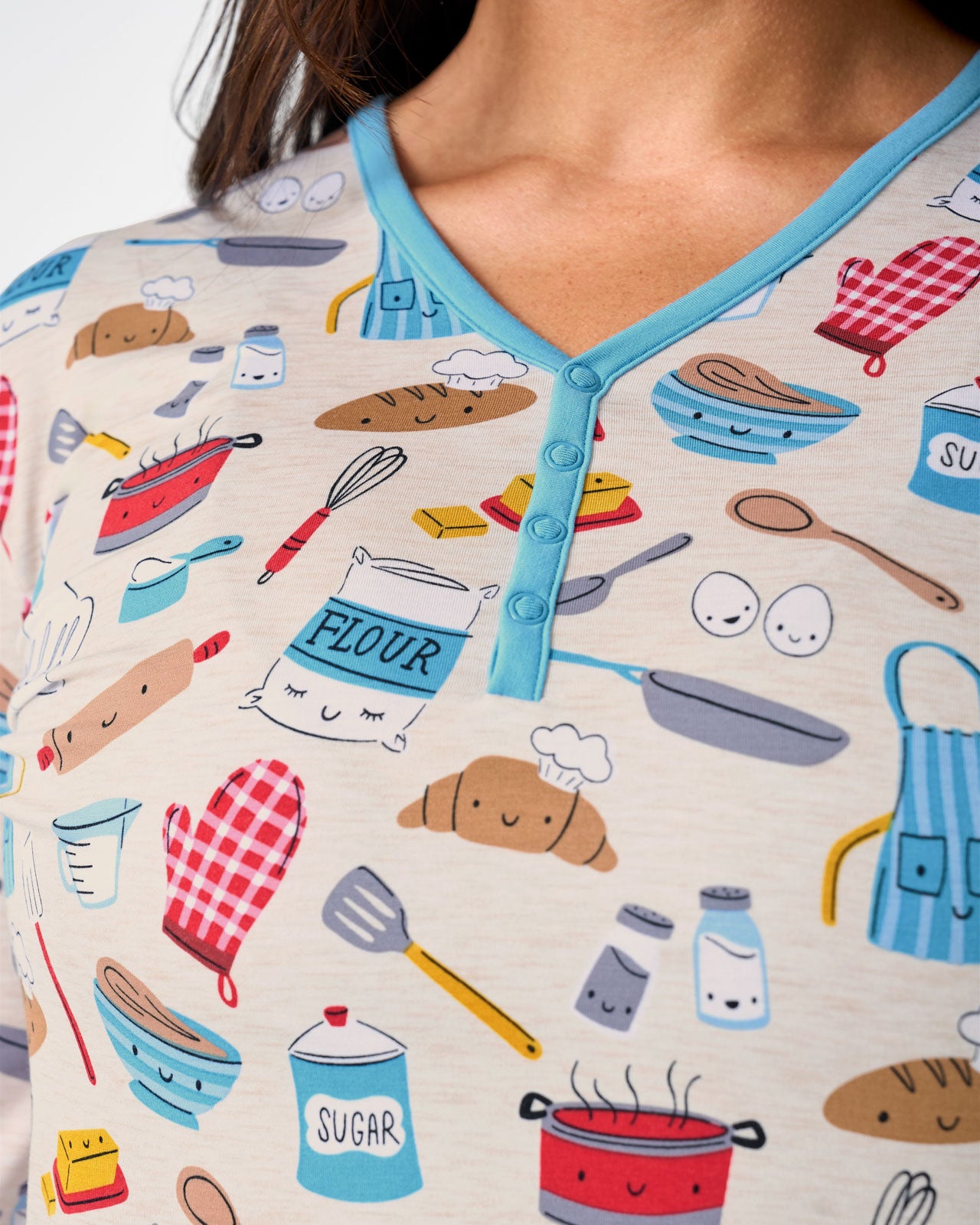 Little Chef Women's Long Sleeve Pajama Top - Image 2