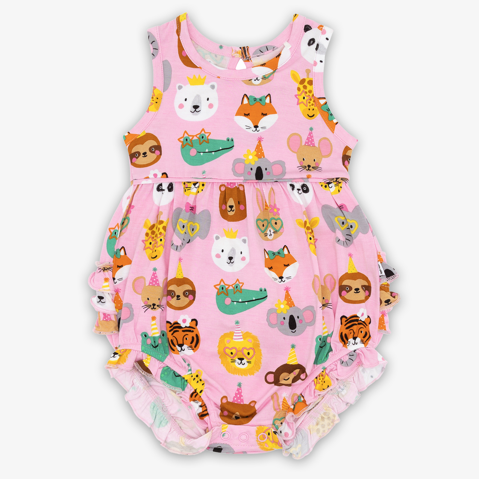 Pink Party Pals Bubble Romper - Image 2