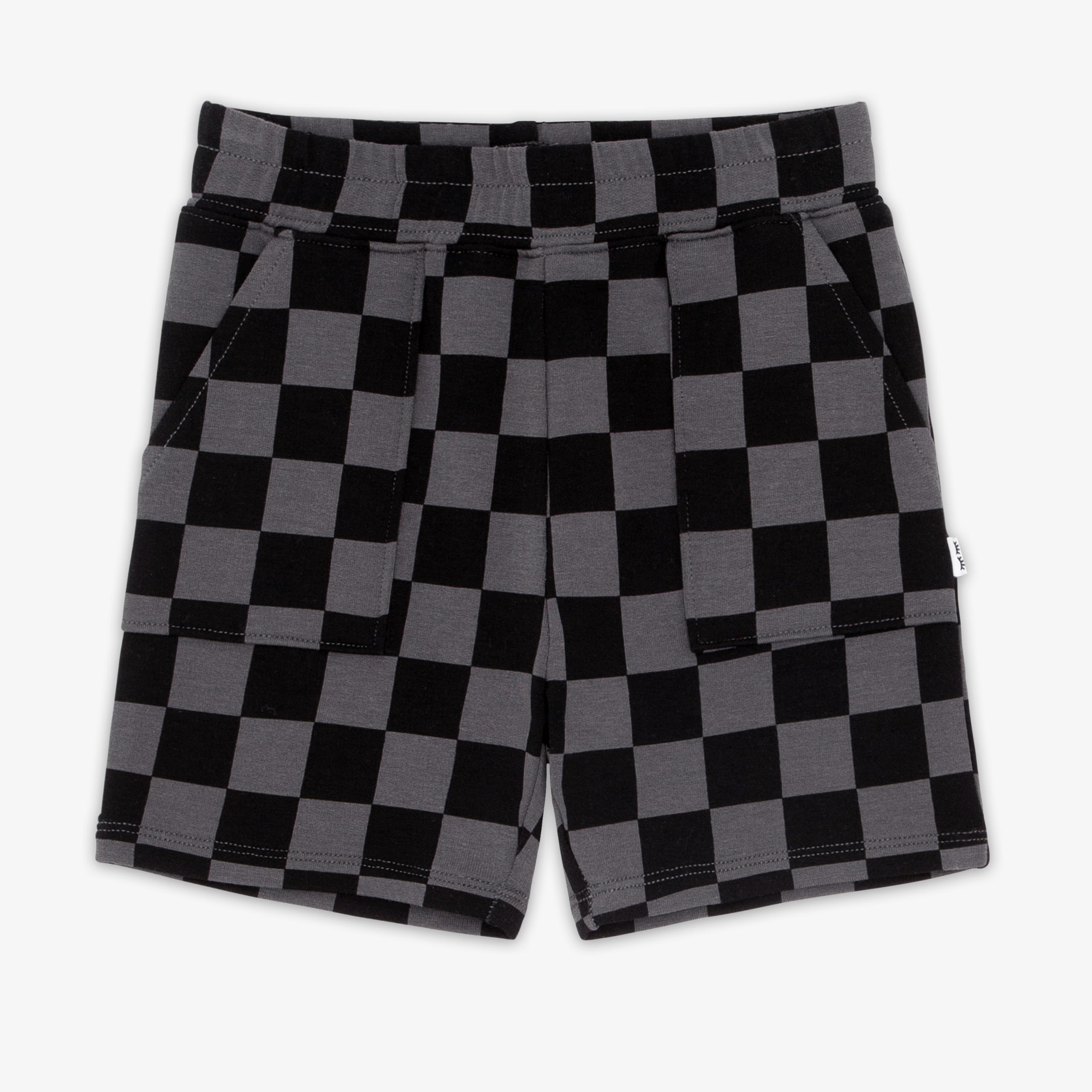 Monochrome Checks Shorts - Image 2