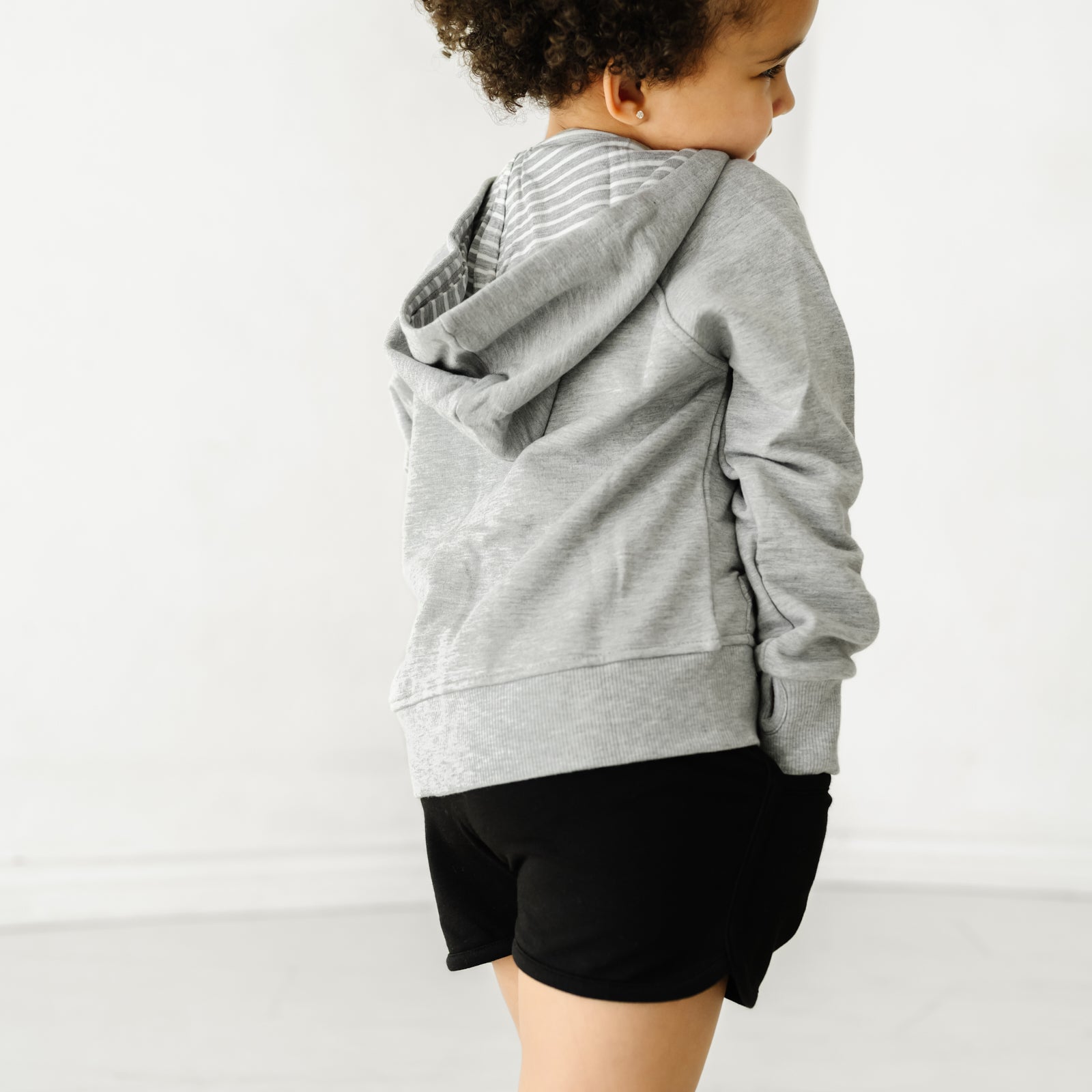 Heather Gray Zip Hoodie - Image 2