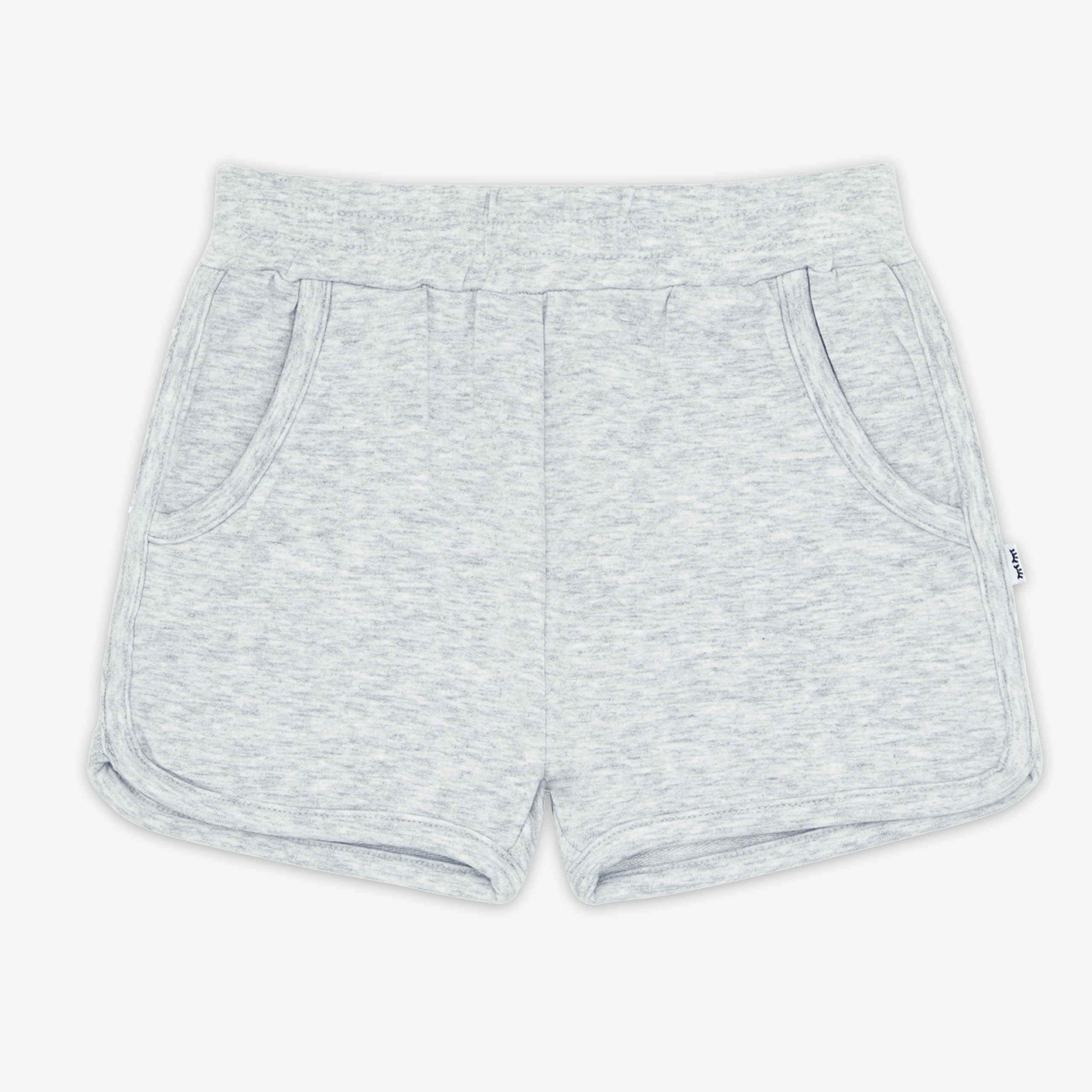 Light Heather Gray Dolphin Shorts - Image 3