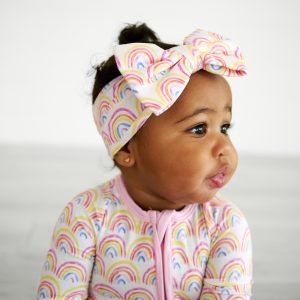Pastel Rainbows Luxe Bow Headband