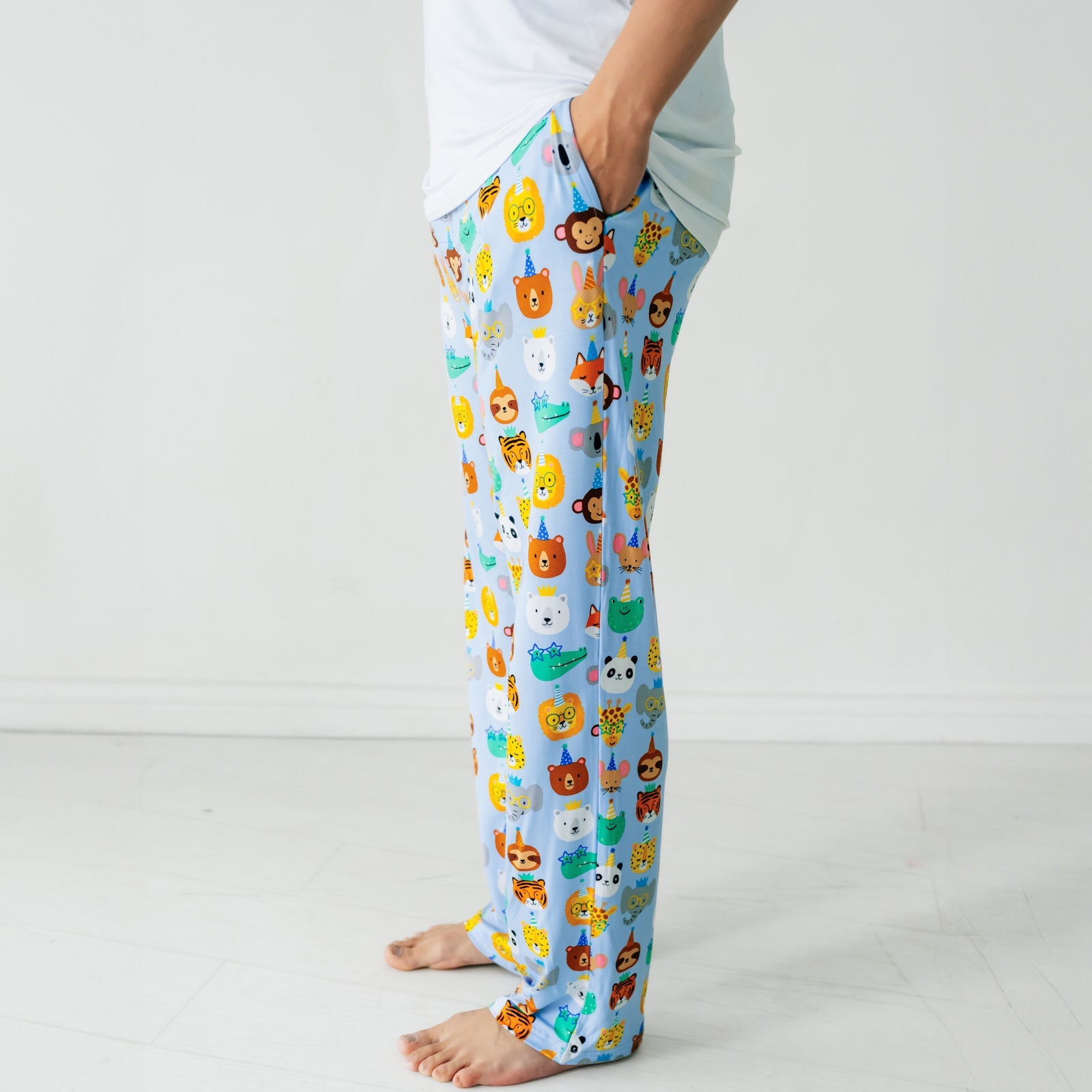 Blue Party Pals Men's Pajama Pants - Image 3