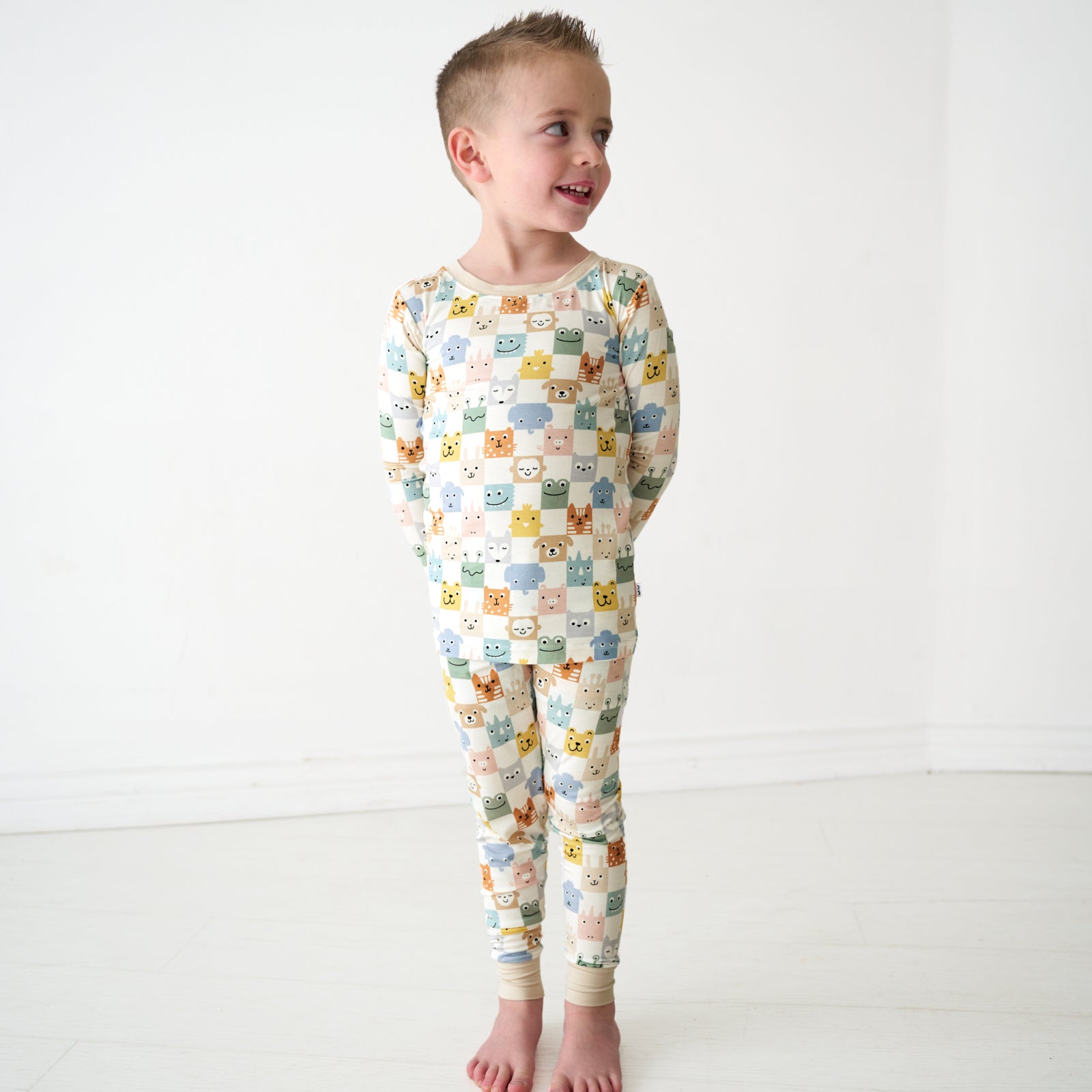 Check Mates Two-Piece Pajama Set
