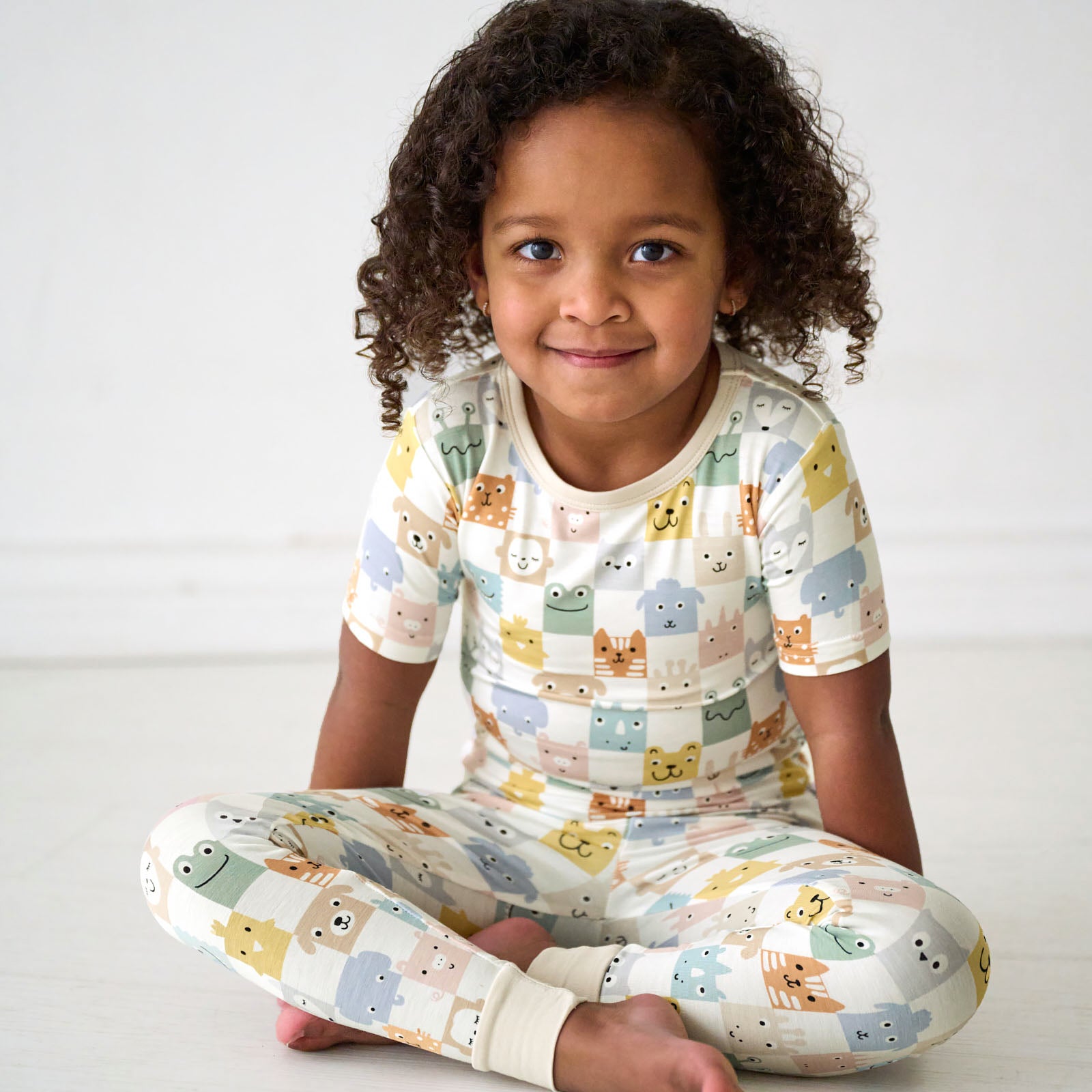 Check Mates Two-Piece Short Sleeve Pajama Set - Image 3