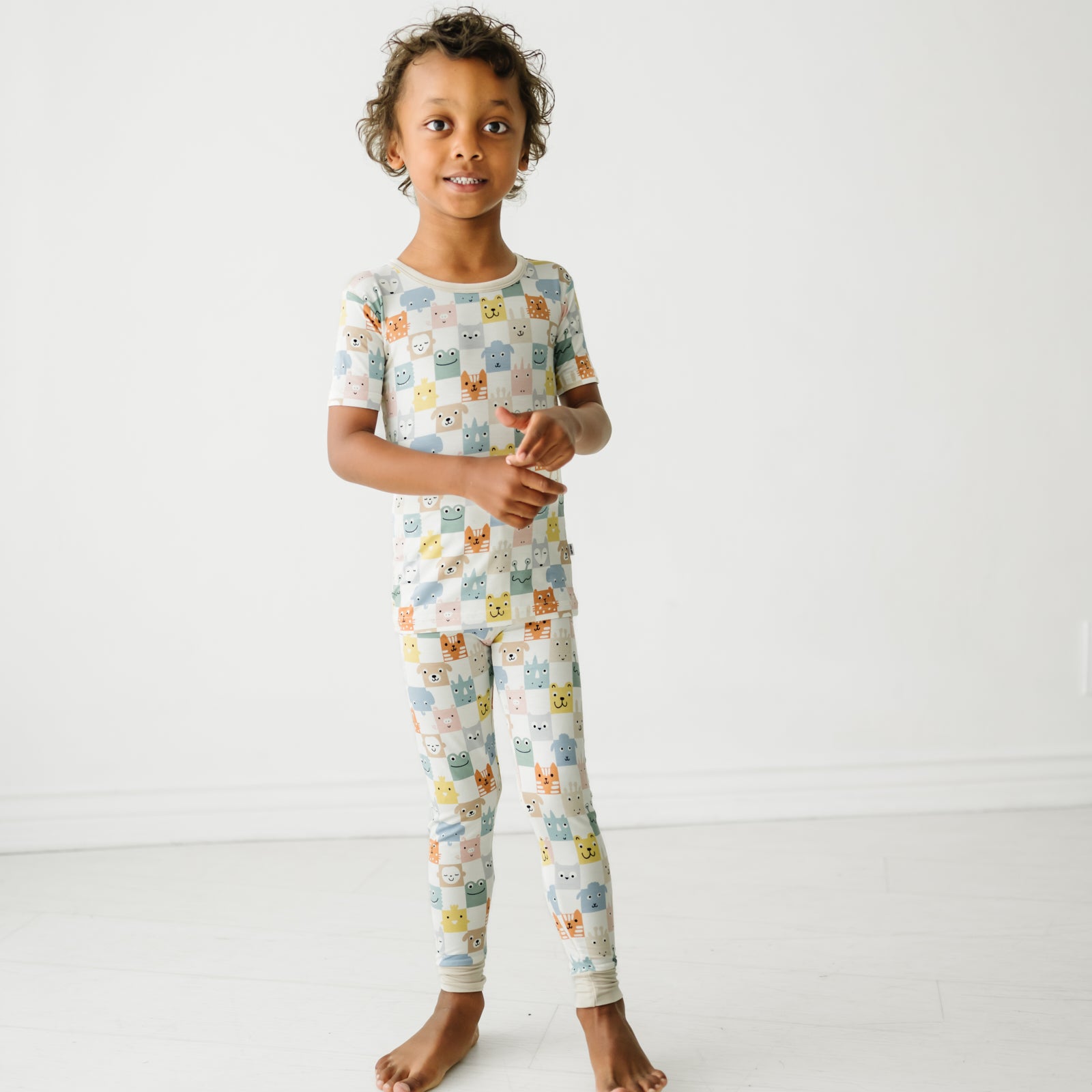 Check Mates Two-Piece Short Sleeve Pajama Set - Image 5