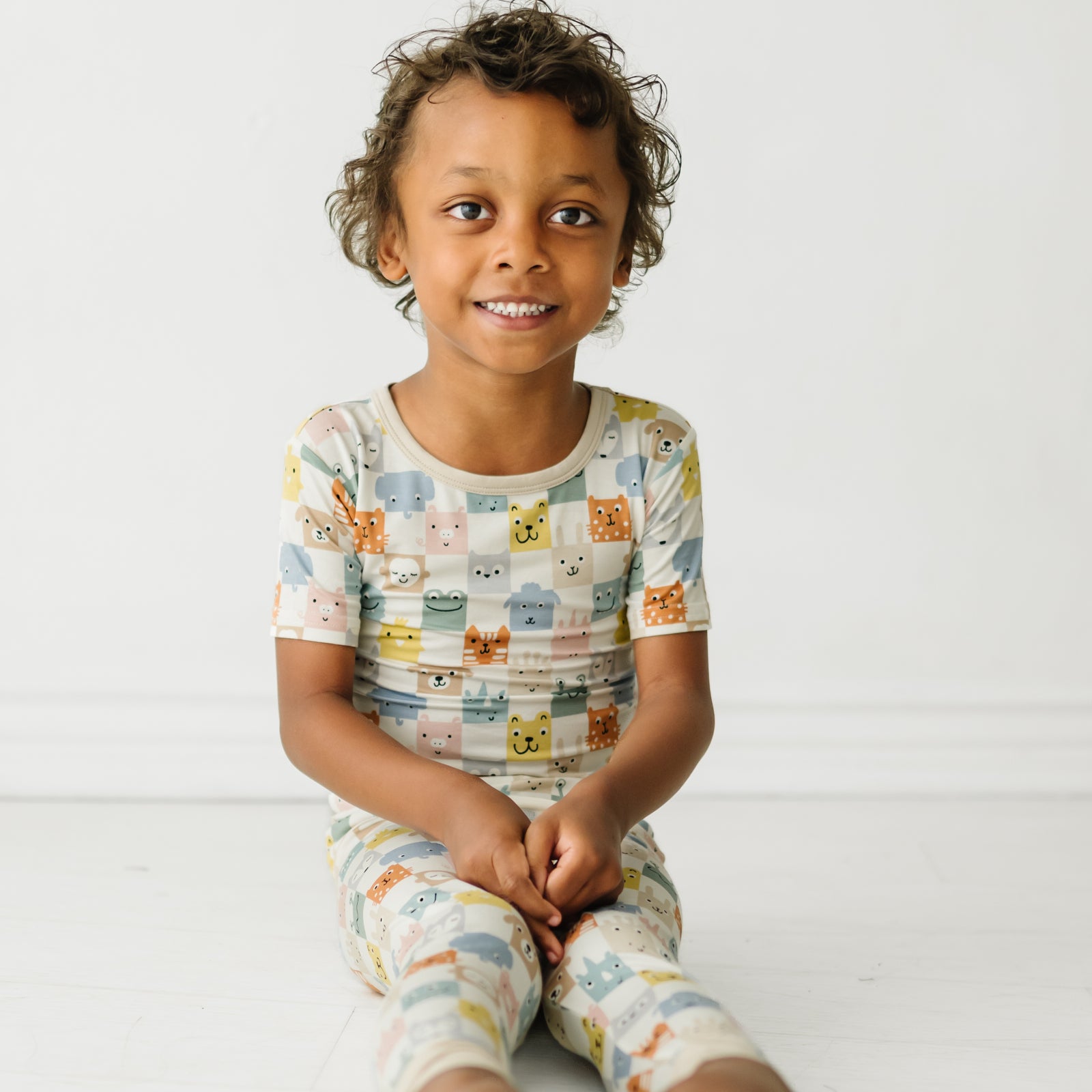 Check Mates Two-Piece Short Sleeve Pajama Set - Image 2