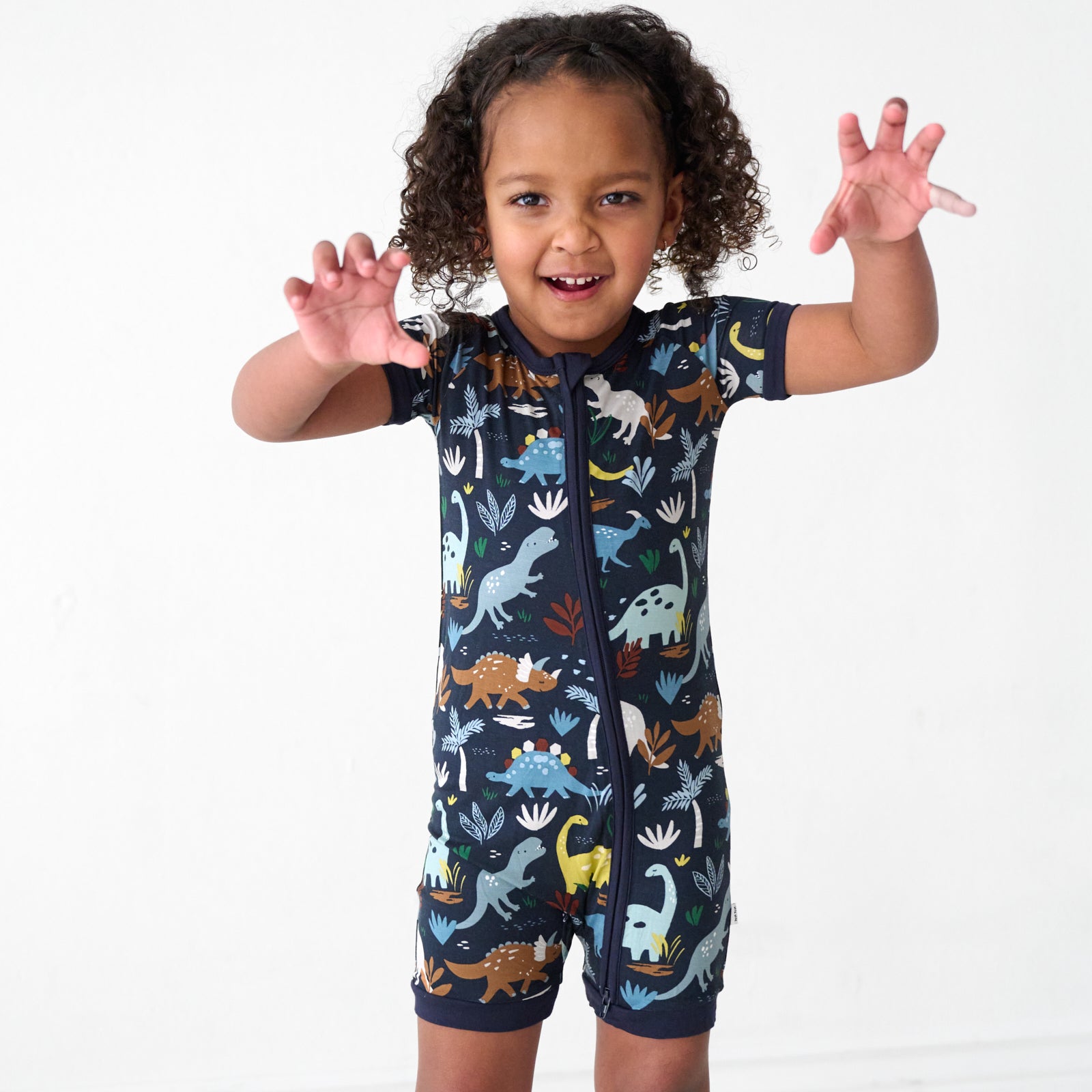 Navy Jurassic Jungle Shorty Zippy - Image 3