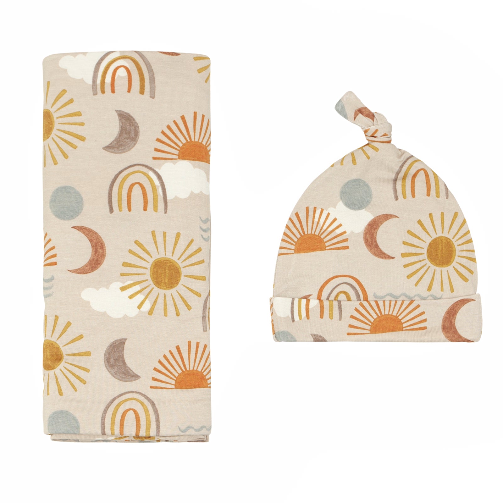 Desert Sunrise Swaddle & Hat Set - Image 4