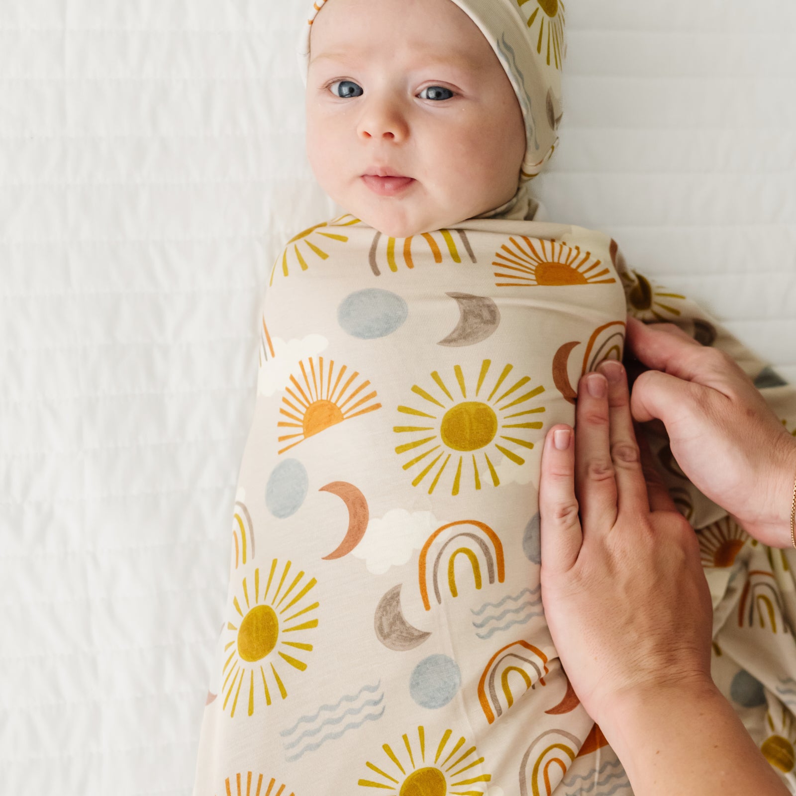 Desert Sunrise Swaddle & Hat Set - Image 2