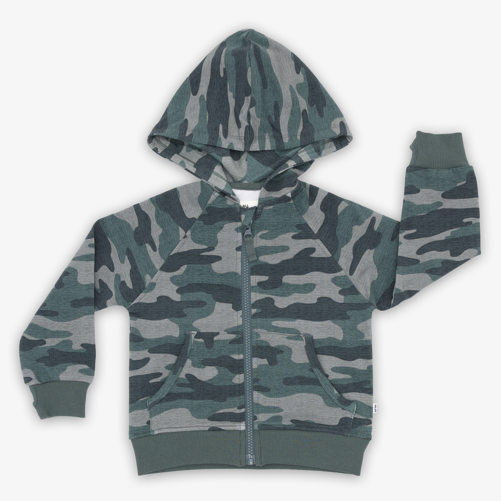 Vintage Camo Zip Hoodie - Image 3