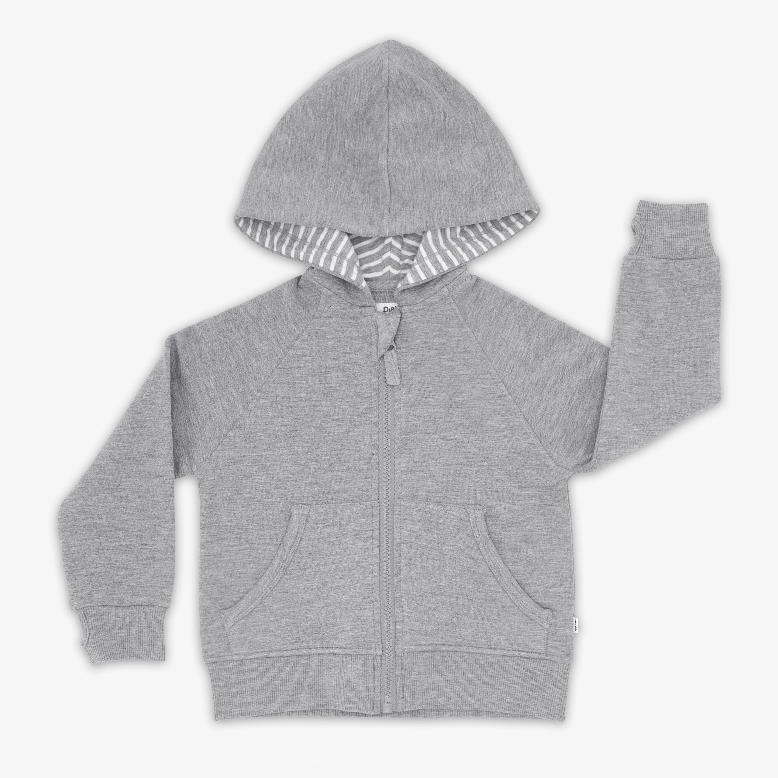 Heather Gray Zip Hoodie - Image 4