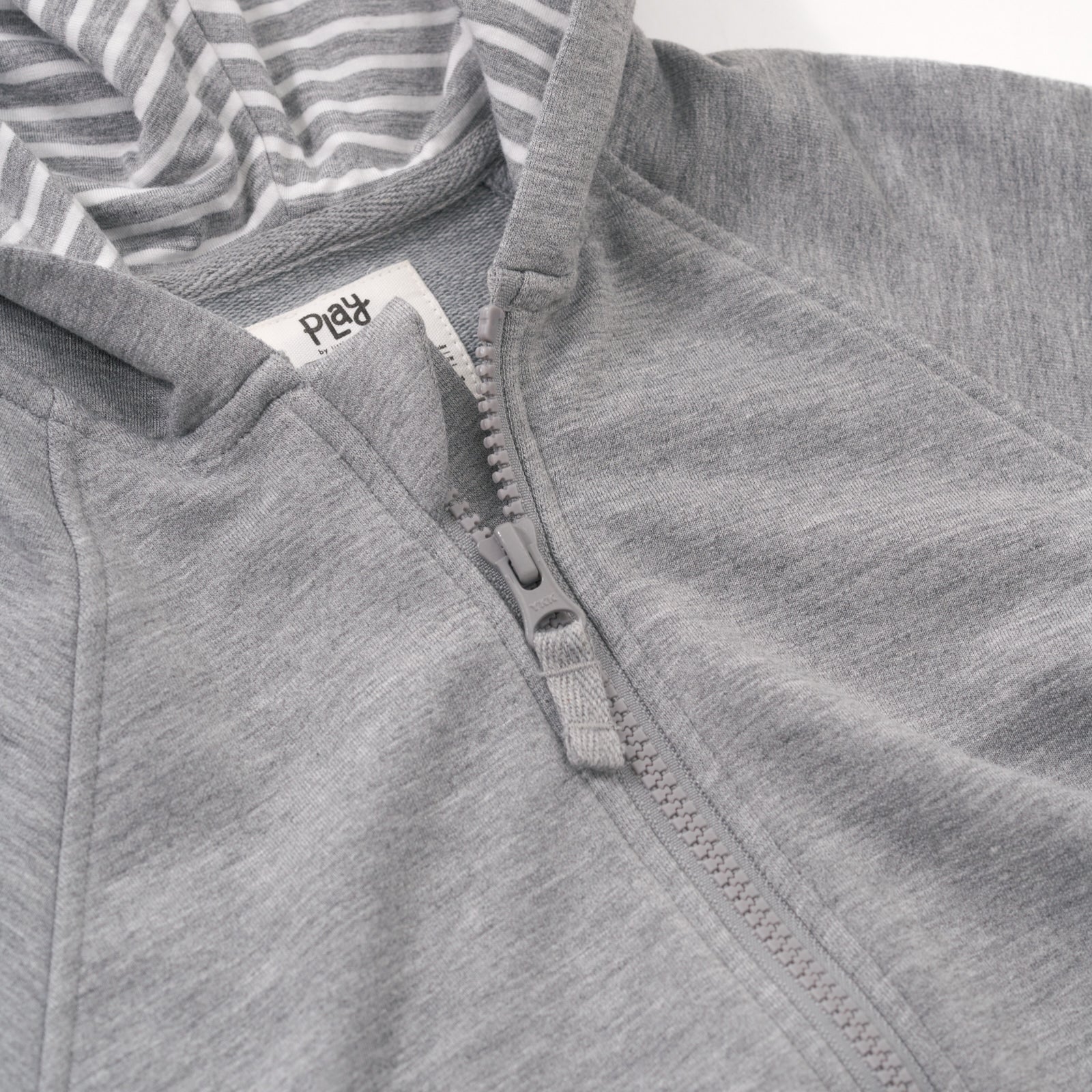 Heather Gray Zip Hoodie - Image 5