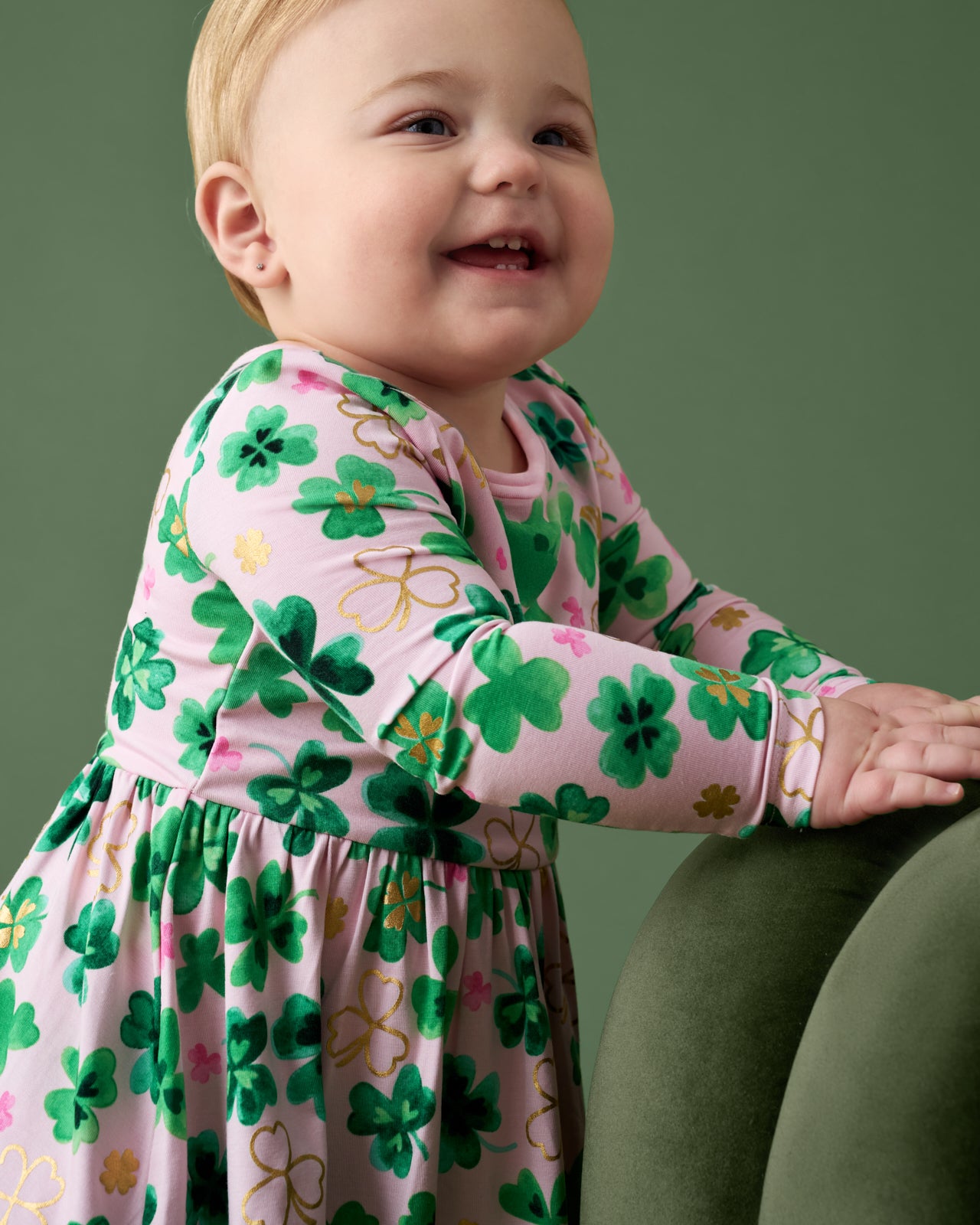 Clover Cuties Twirl Dress with Bodysuit - Image 4