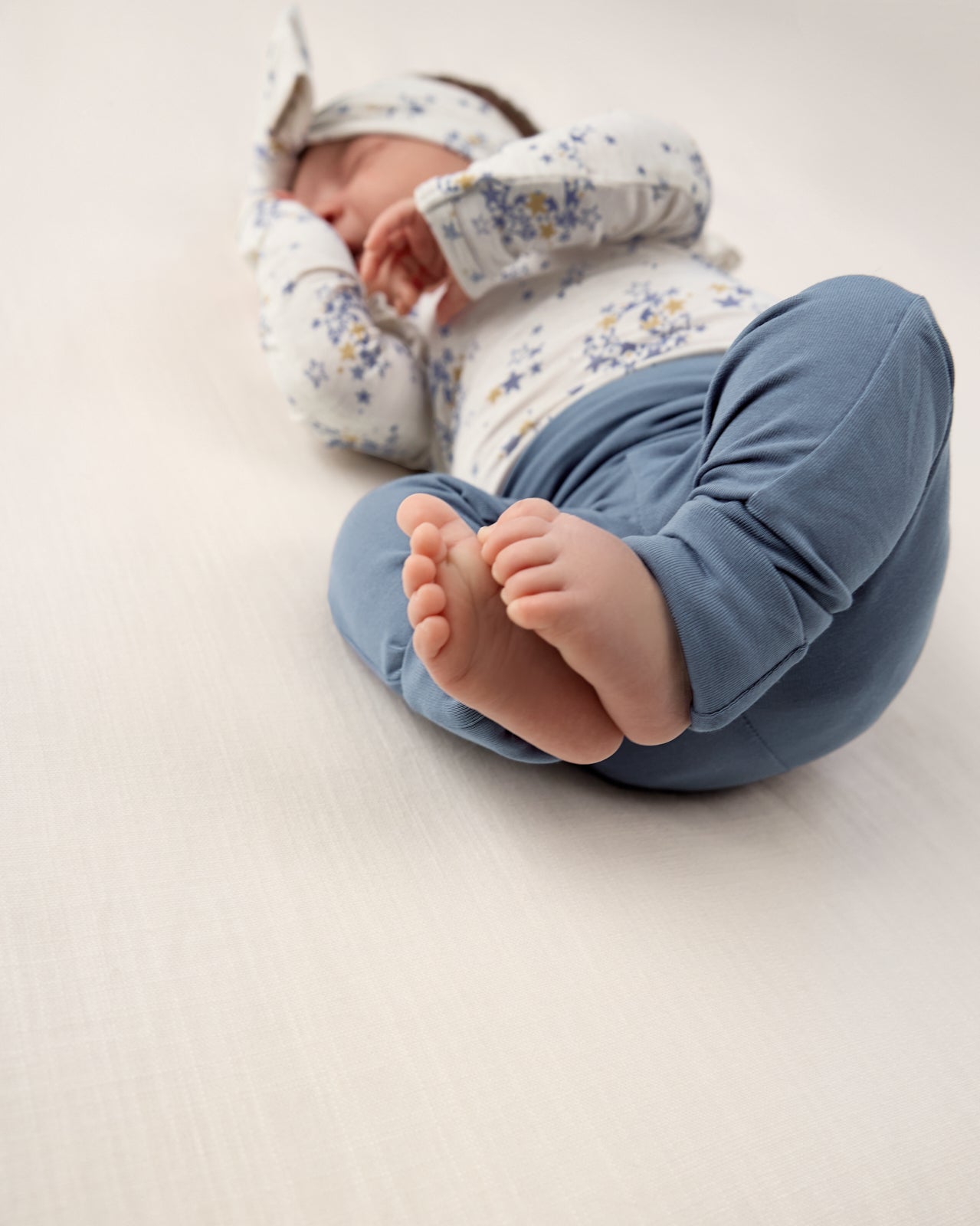 Hazy Blue Fold Over Legging - Image 4