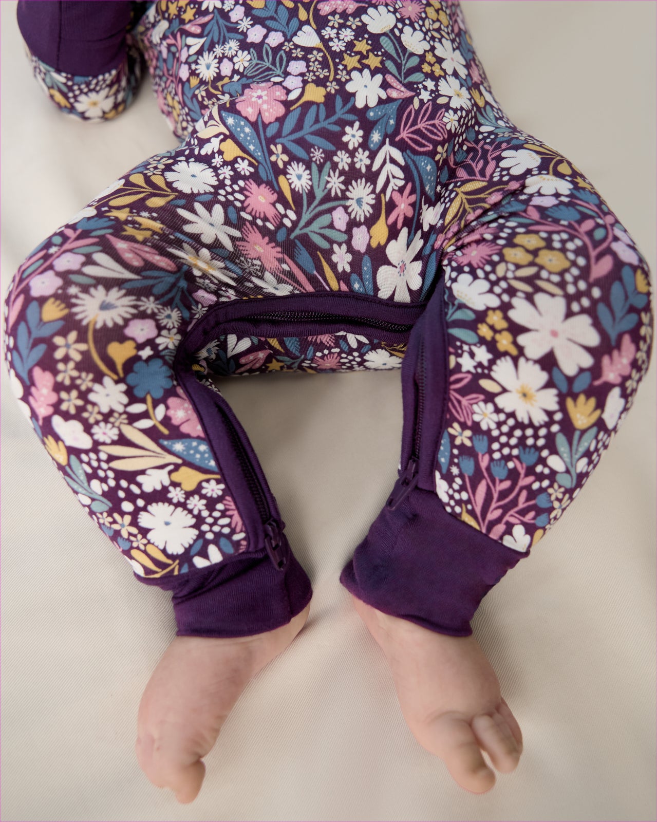 Midnight Petals Crescent Zippy - Image 3