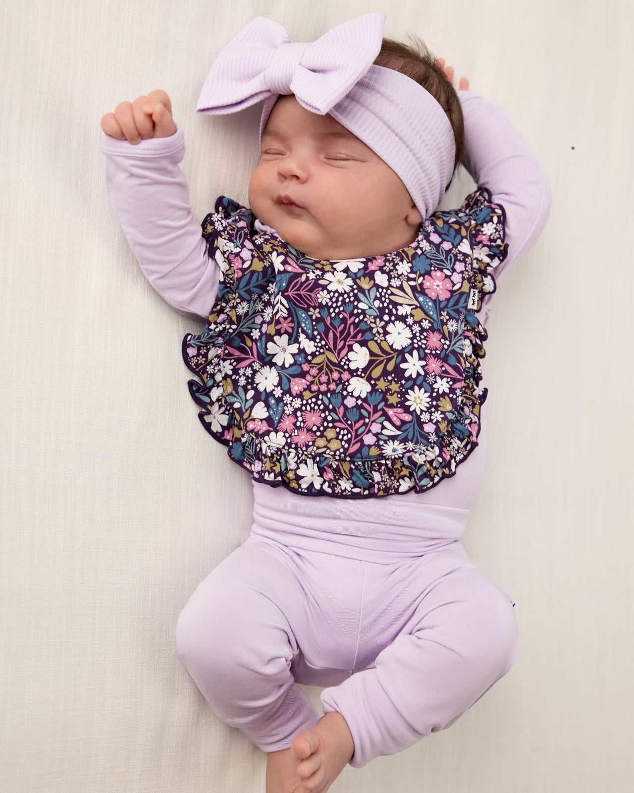 Midnight Petals Ruffle Bib - Image 2