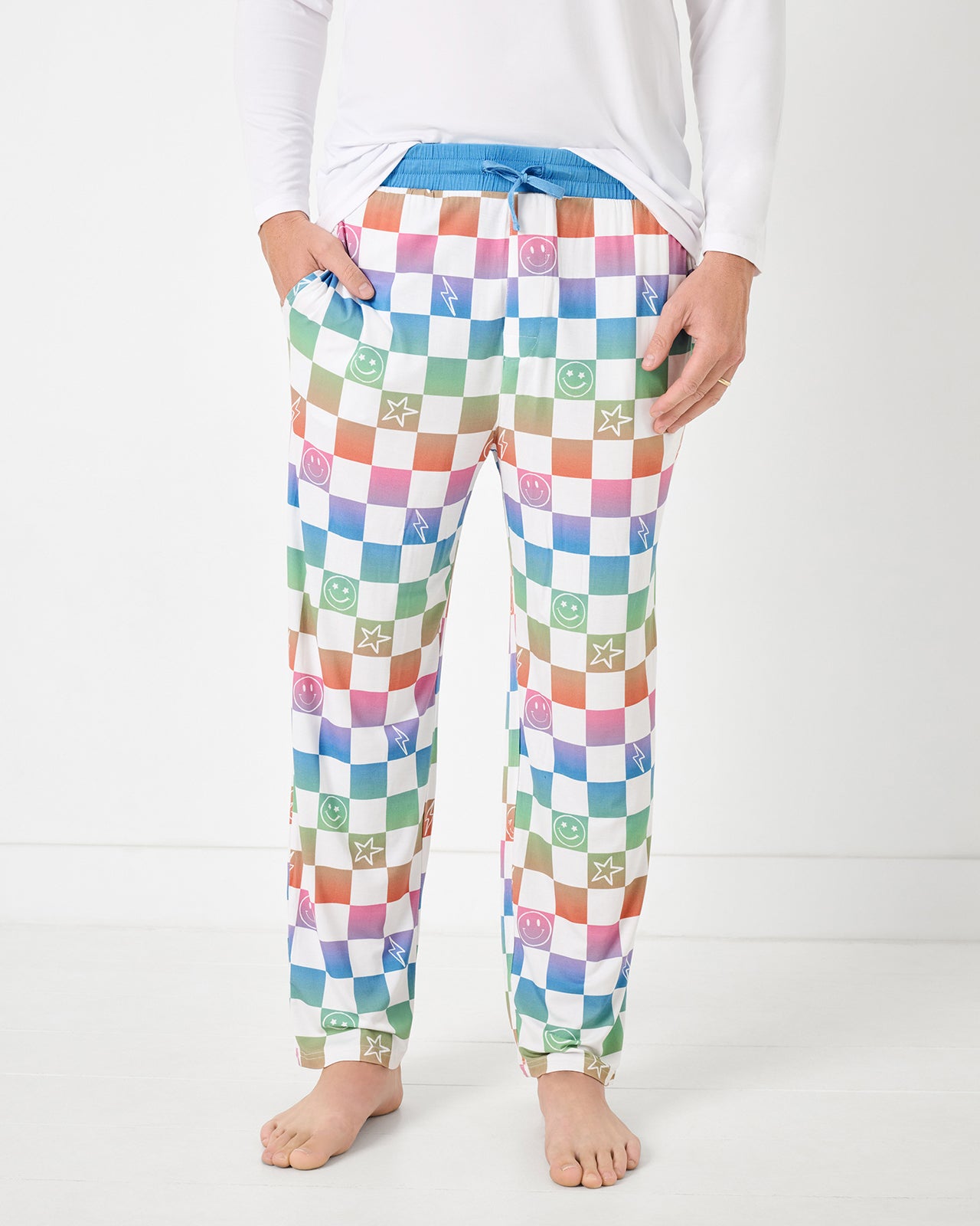 Ombre Cheery Checks Men's Pajama Pants