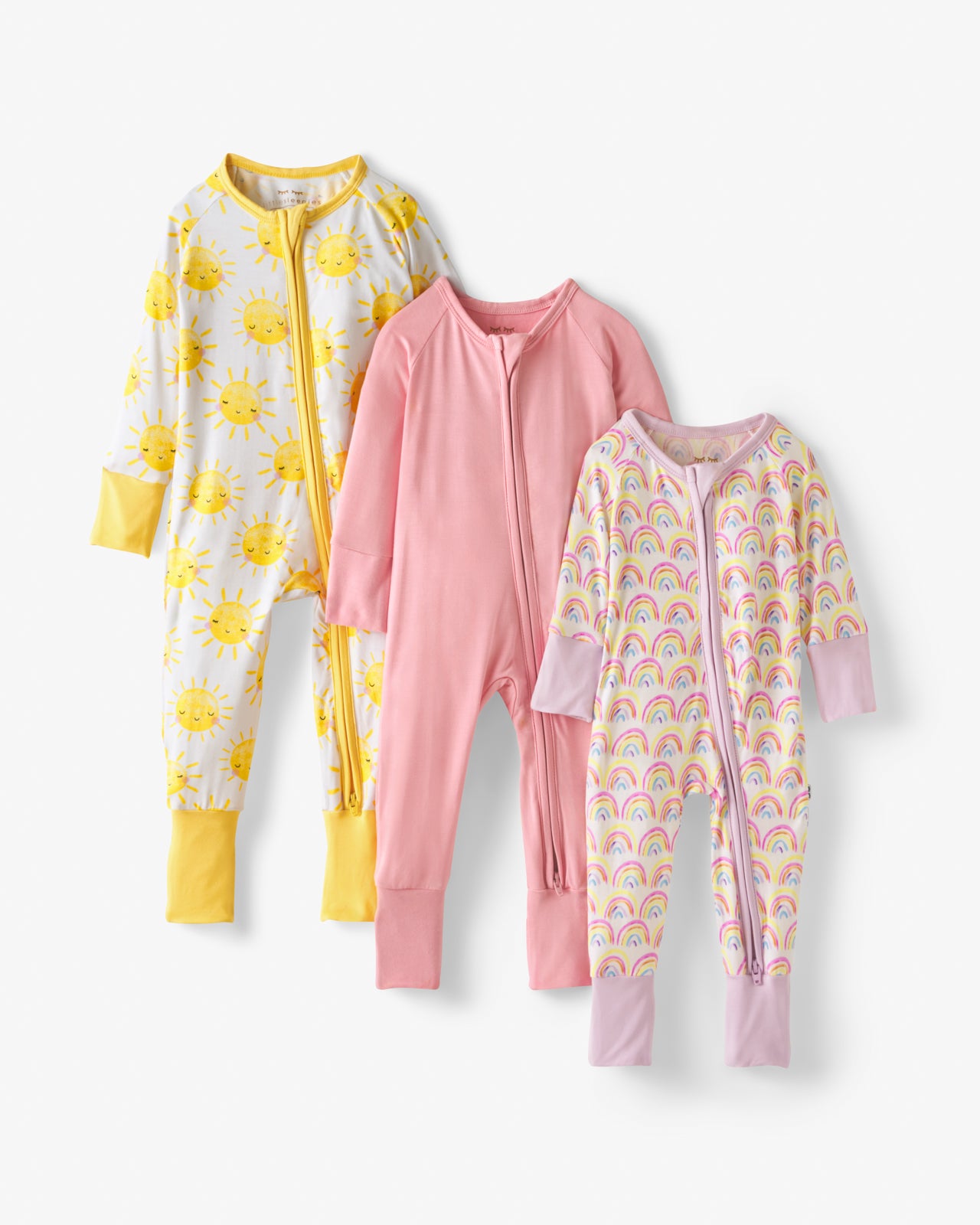 Pastel Rainbows. Bubblegum & Sunshine Zippy Grow With Me Three Pack Gift Box - Image 2