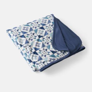 Patchwork Indigo Oversized Cloud Blanket®