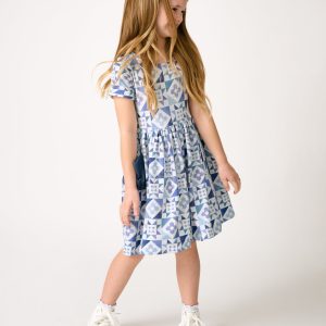 Patchwork Indigo Patch Pocket Dress