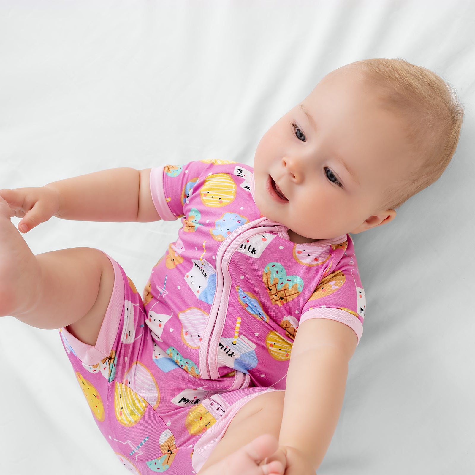 Pink Cookies & Milk Shorty Zippy