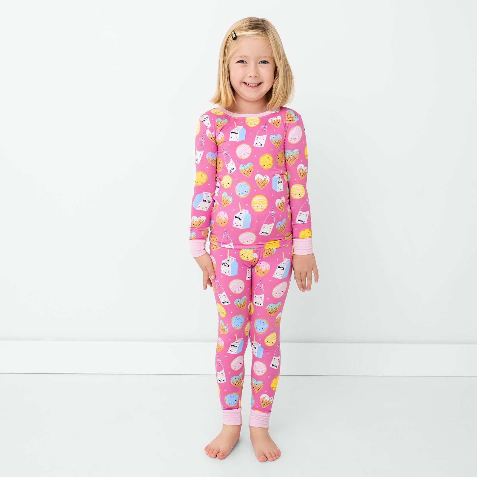 Pink Cookies & Milk Two-Piece Pajama Set - Image 2