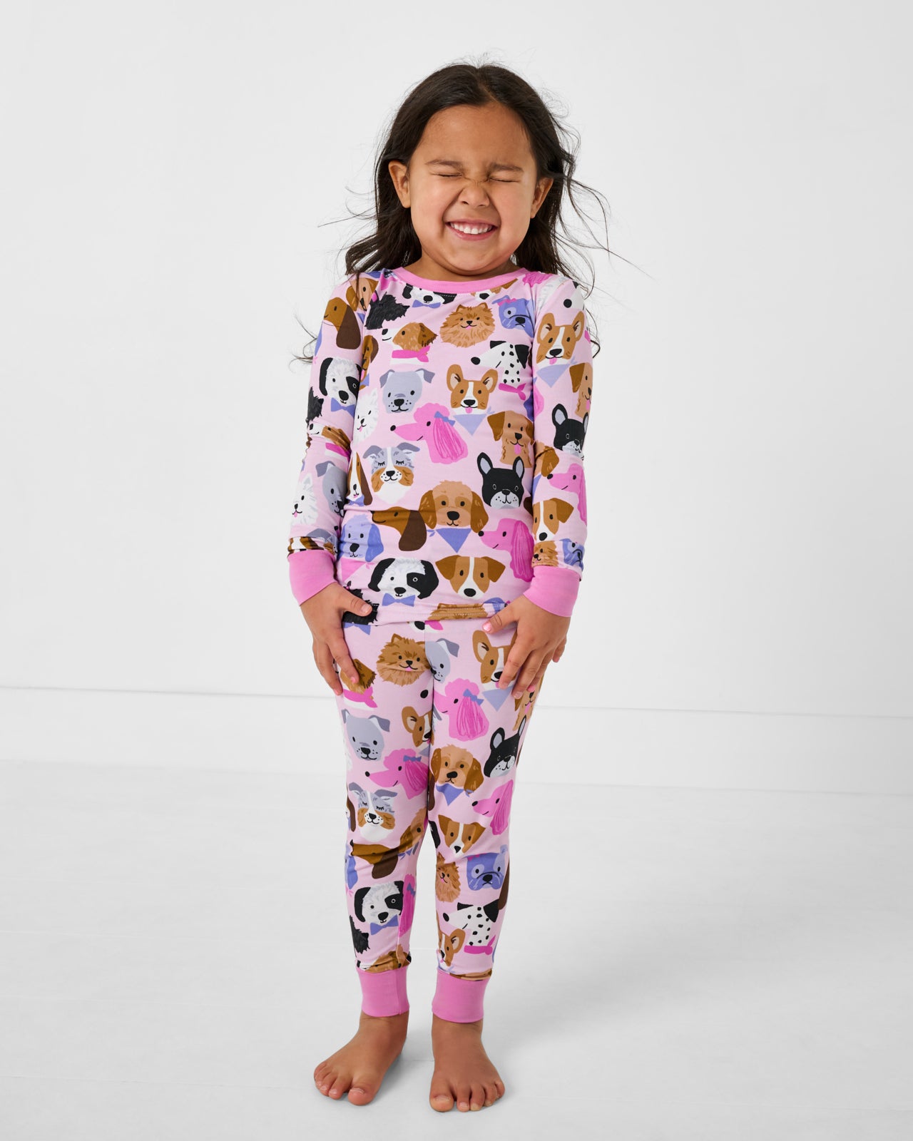 Pink Puppy Parade Two-Piece Pajama Set