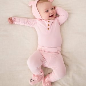 Prima Pink Henley Bodysuit