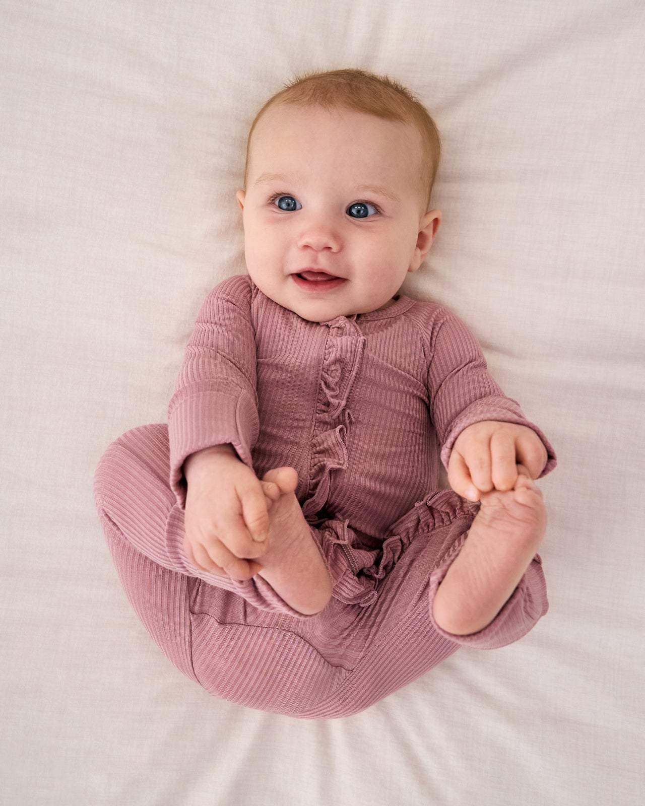 Rosewood Ribbed Ruffle Zippy - Image 3