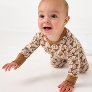 Rust Rainbows Crescent Zippy