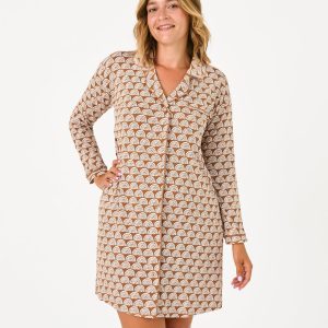 Rust Rainbows Women's Long Sleeve Sleep Shirt