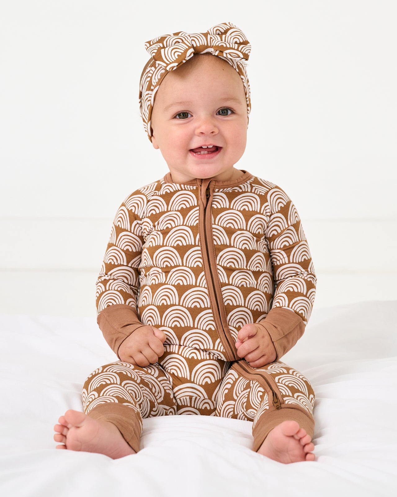 Rust Rainbows Luxe Bow Headband - Image 2