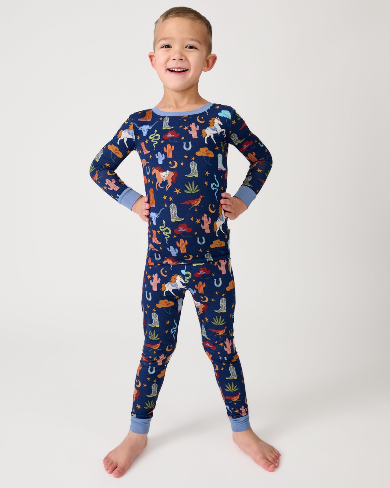 Blue Rancher Roundup Two-Piece Pajama Set - Image 2
