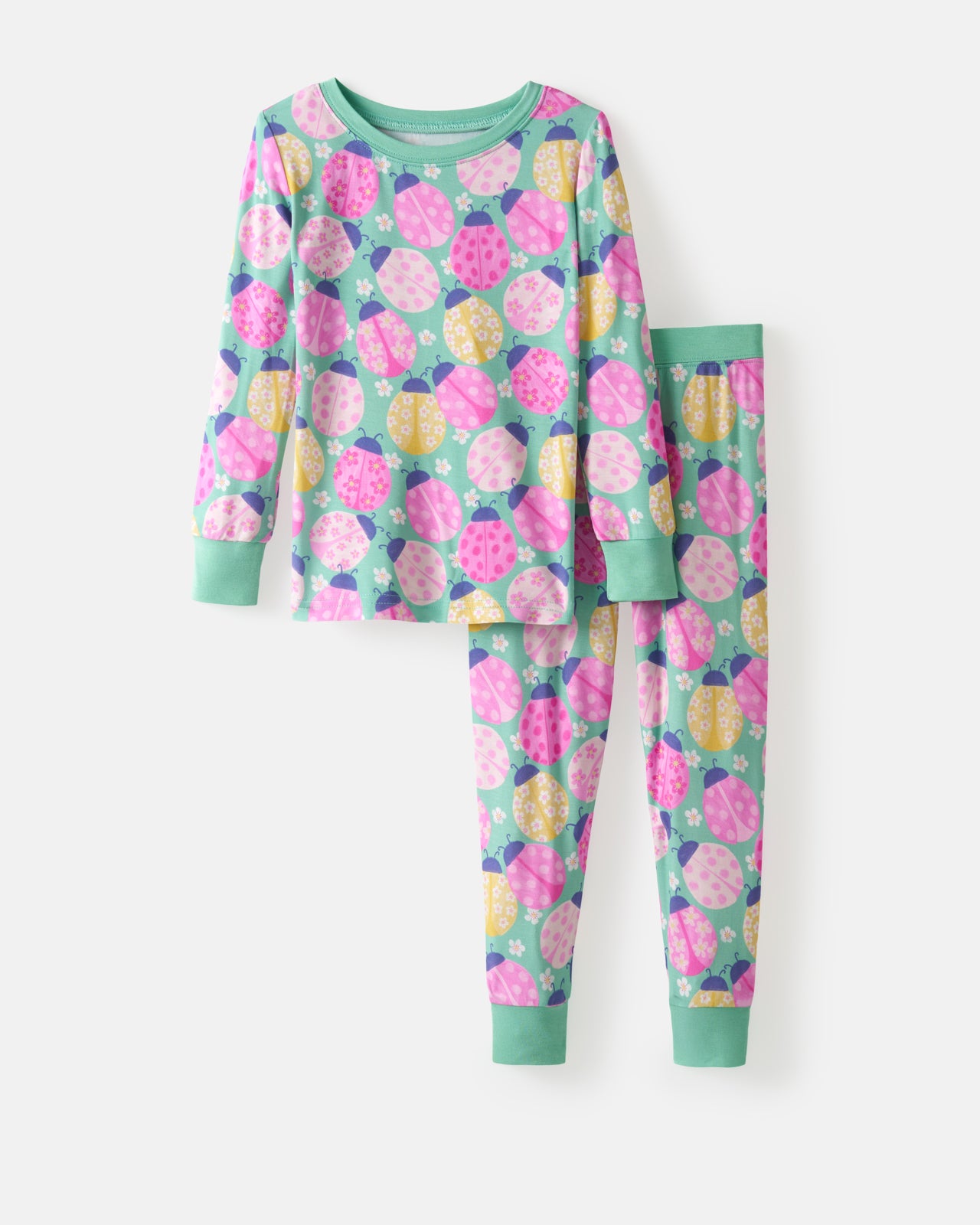 Ladybug Meadow Two-Piece Pajama Set - Image 7