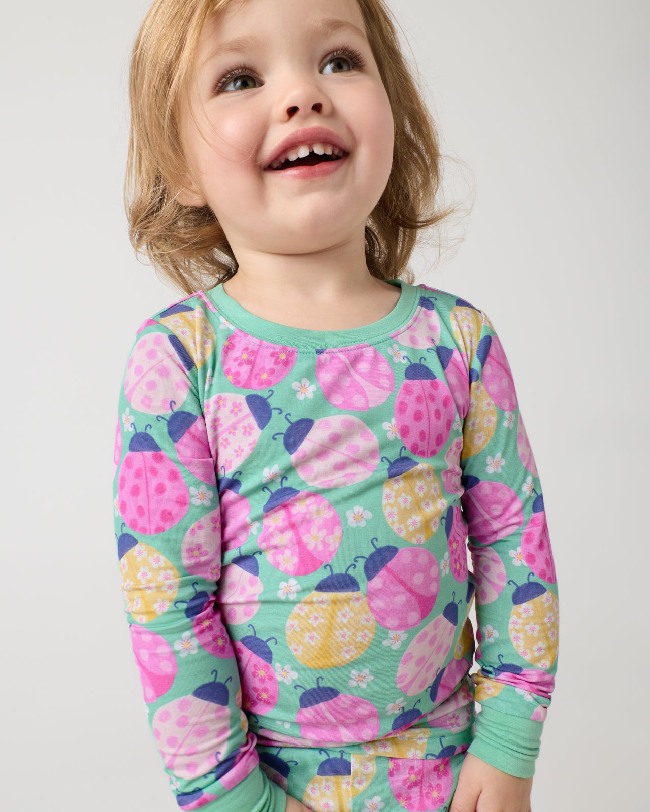 Ladybug Meadow Two-Piece Pajama Set - Image 3