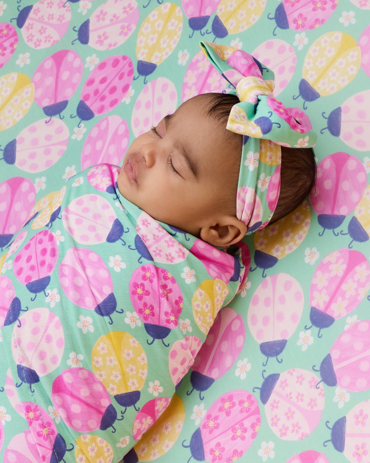 Ladybug Meadow Fitted Crib Sheet - Image 4