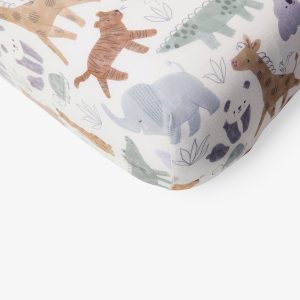 Sweet Safari Fitted Mini Crib Sheet