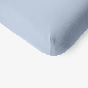 Light Fog Fitted Mini Crib Sheet