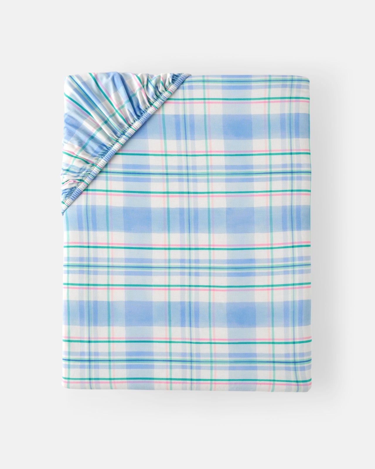 Springtime Plaid Fitted Crib Sheet - Image 5