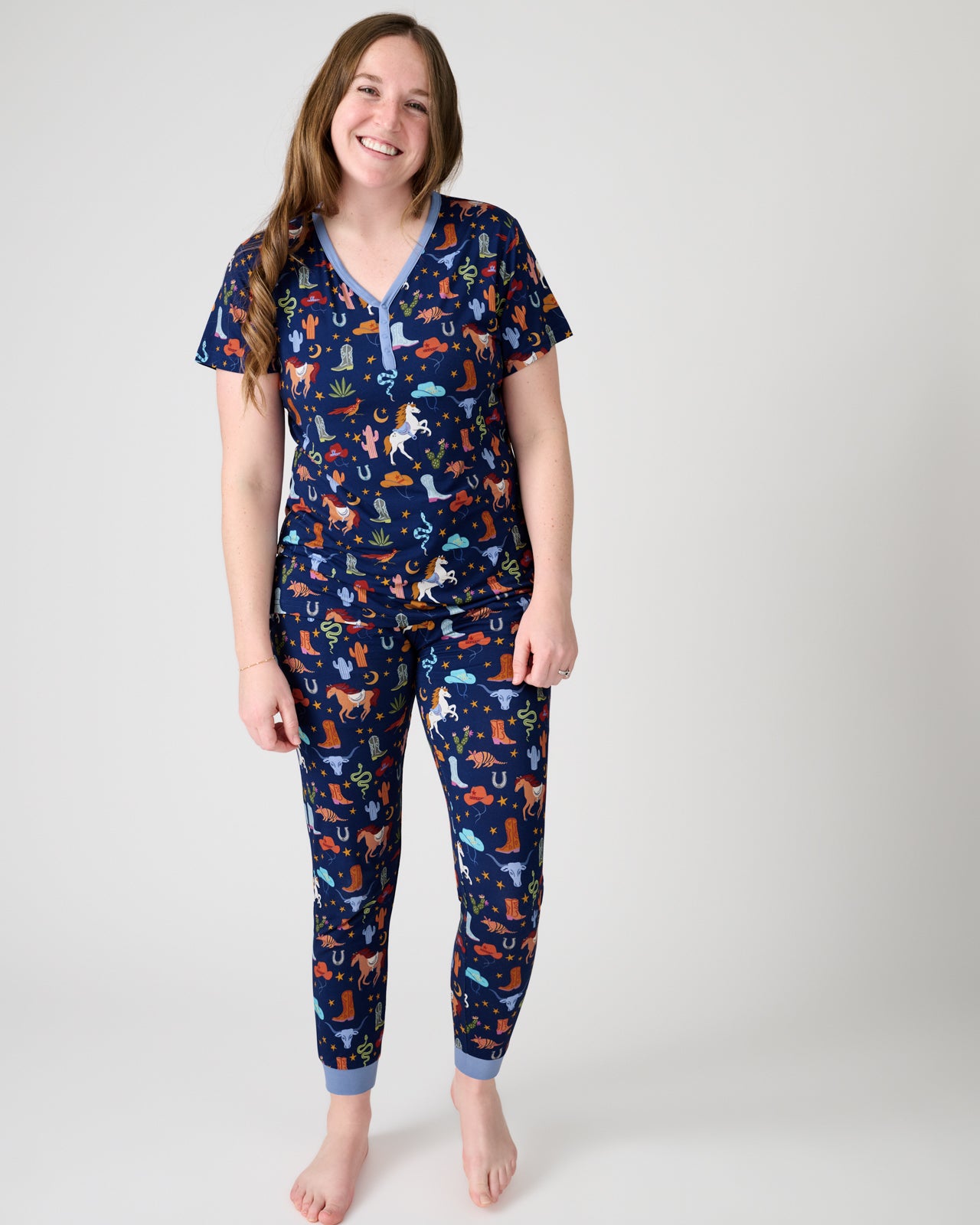 Blue Rancher Roundup Women's Pajama Pants - Image 2