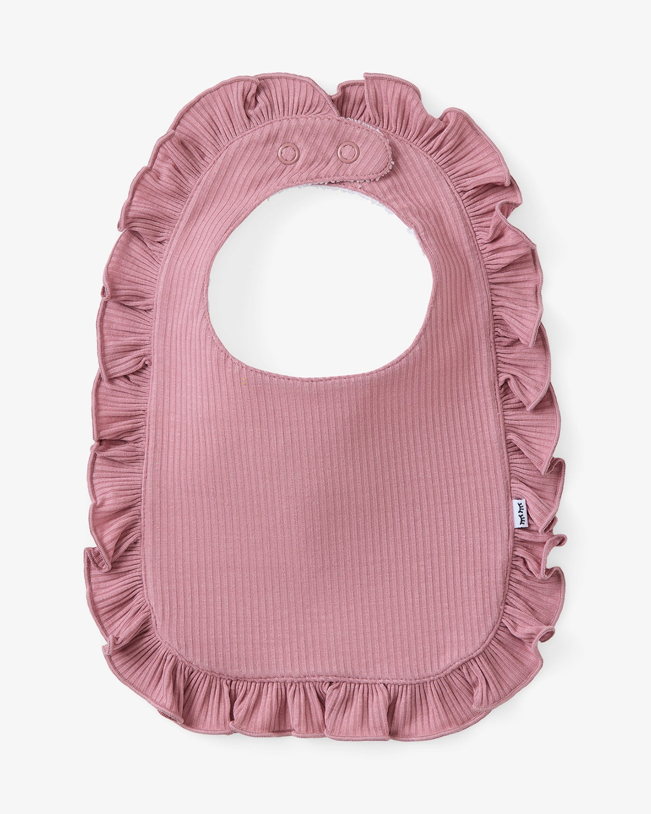 Rosewood Ribbed Ruffle Bib - Image 2