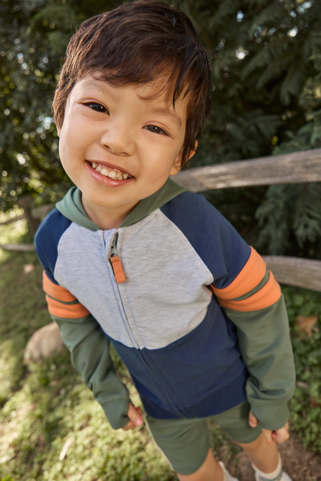 Moss Colorblock Zip Hoodie - Image 2