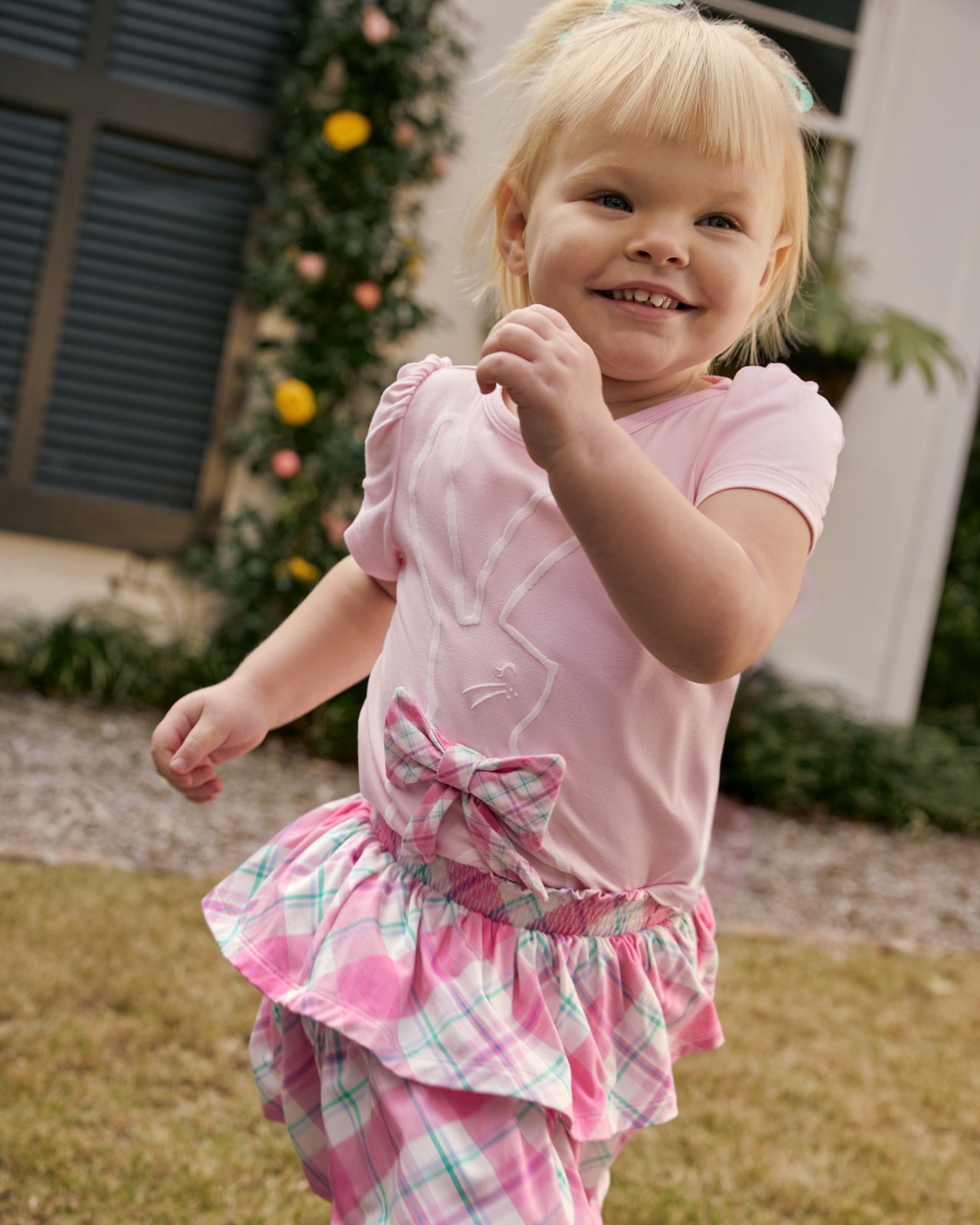 Springtime Plaid Tiered Skort - Image 4