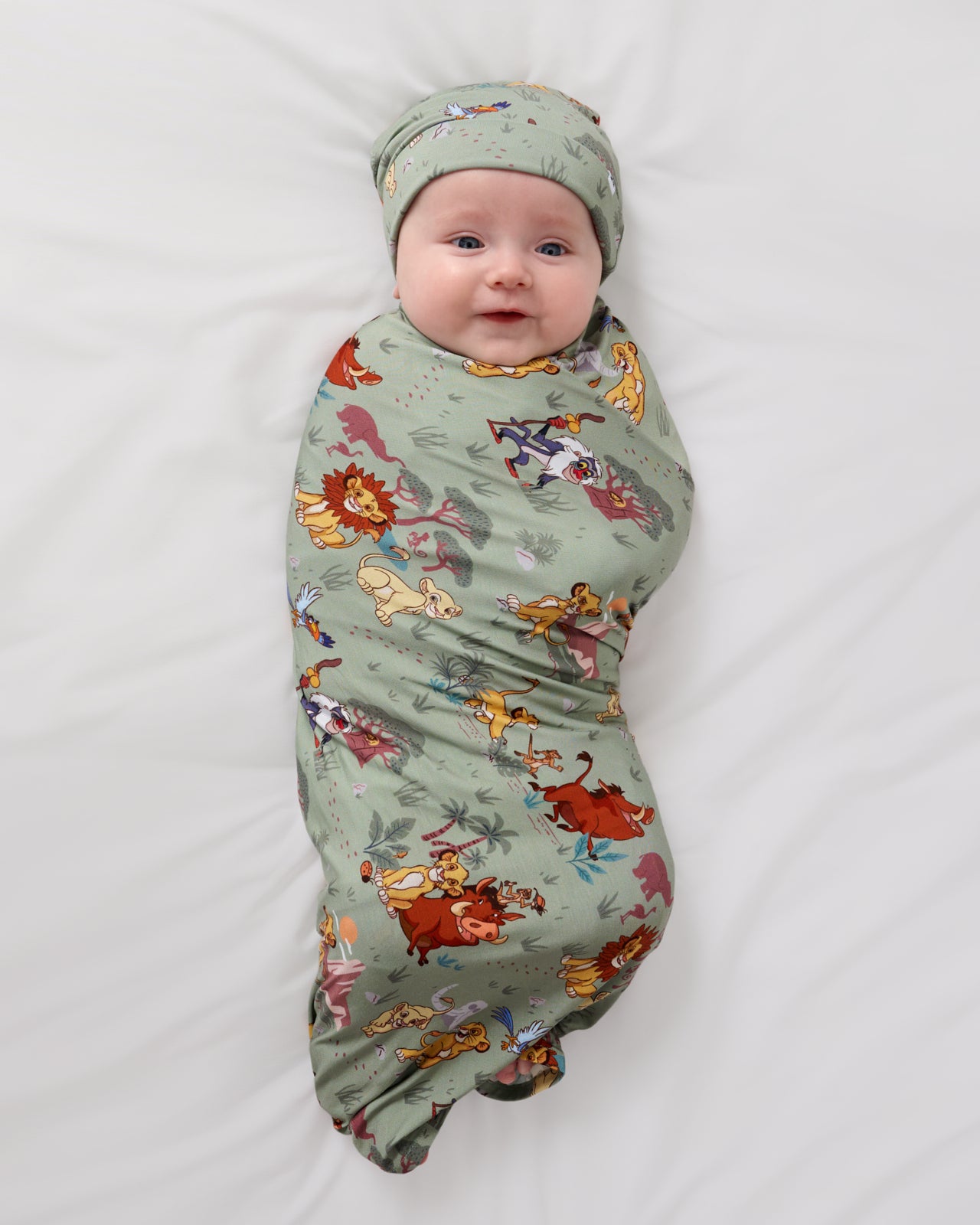 Simba's Safari Swaddle & Hat Set