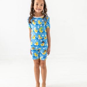 Splish Splash Two-Piece Short Sleeve & Shorts Pajama Set