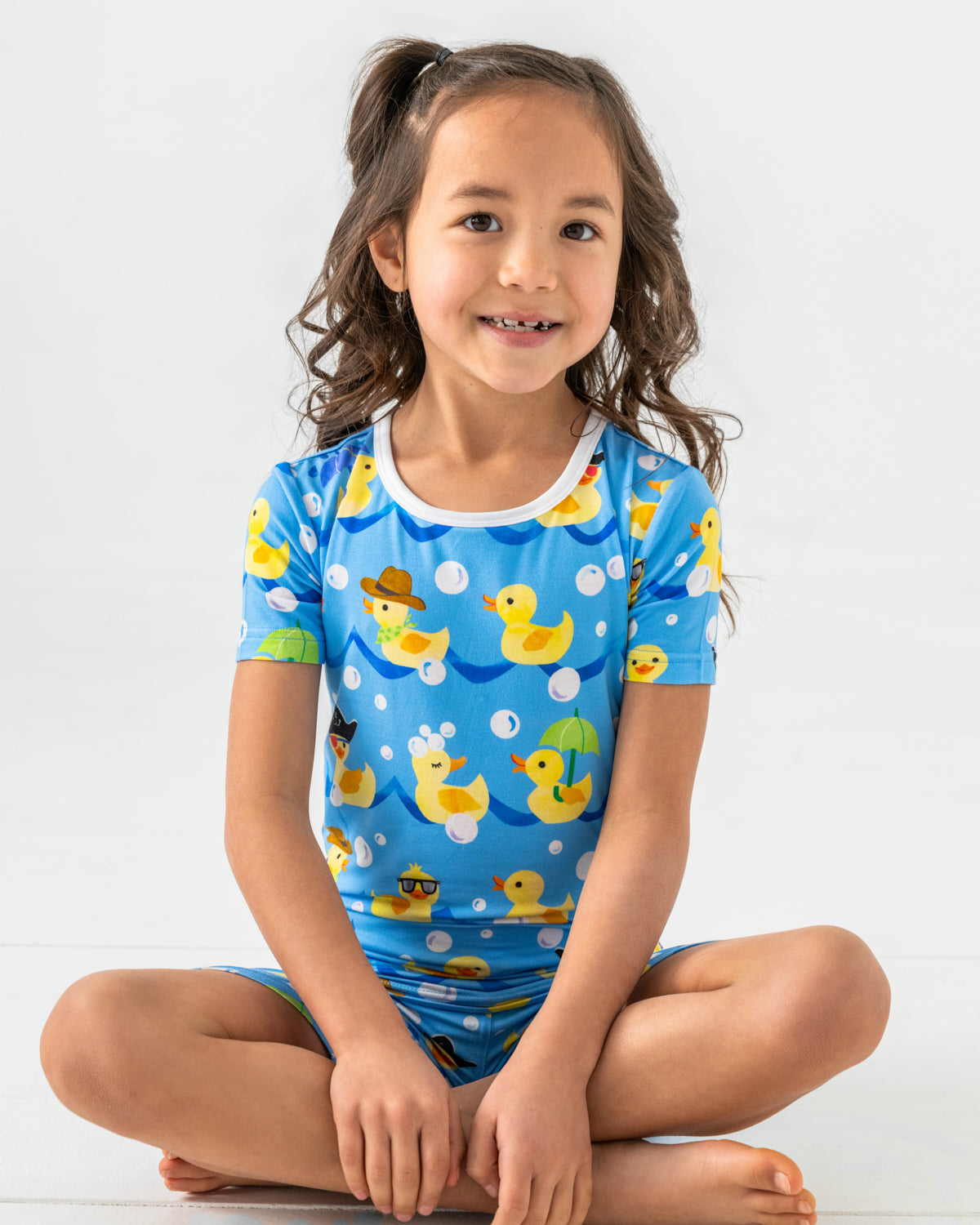 Splish Splash Two-Piece Short Sleeve & Shorts Pajama Set - Image 3