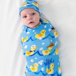 Splish Splash Swaddle & Hat Set