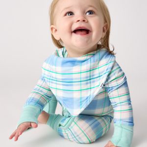 Springtime Plaid Bandana Bib